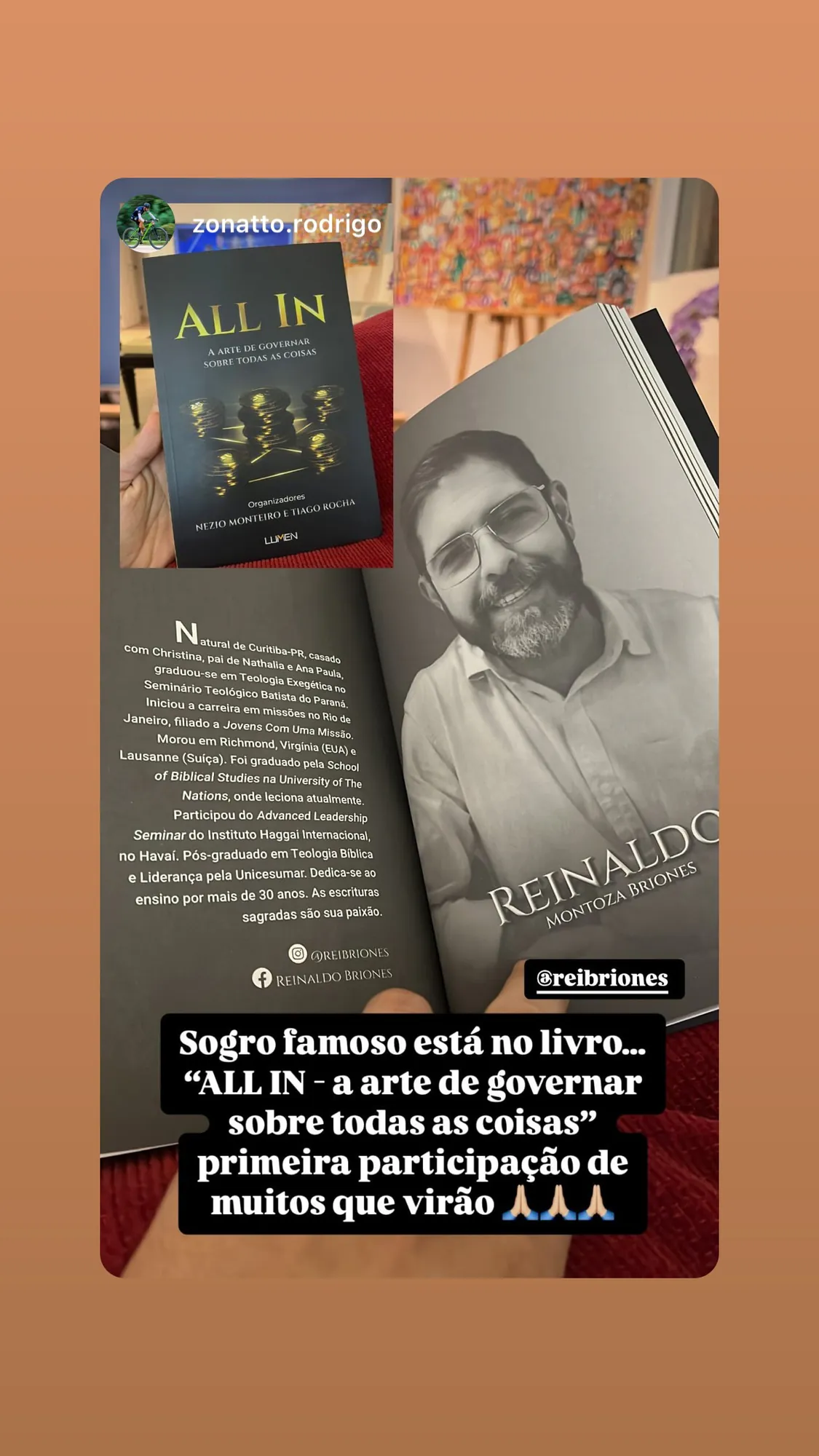 Memória da trajetória de Reinaldo Briones